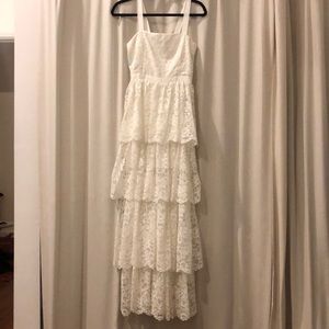 NBD White Lace Gown